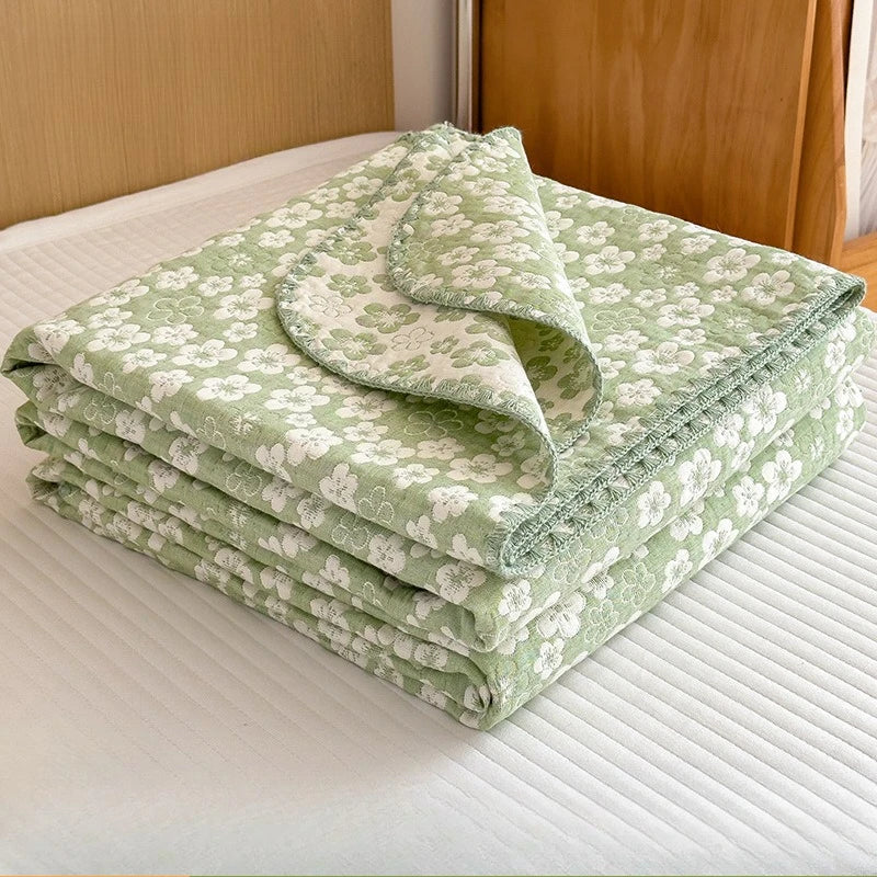 Cotton Gauze Summer Quilt Blanket