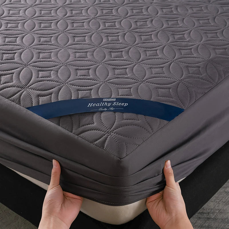 Soft Waterproof Quilted Mattress Cover