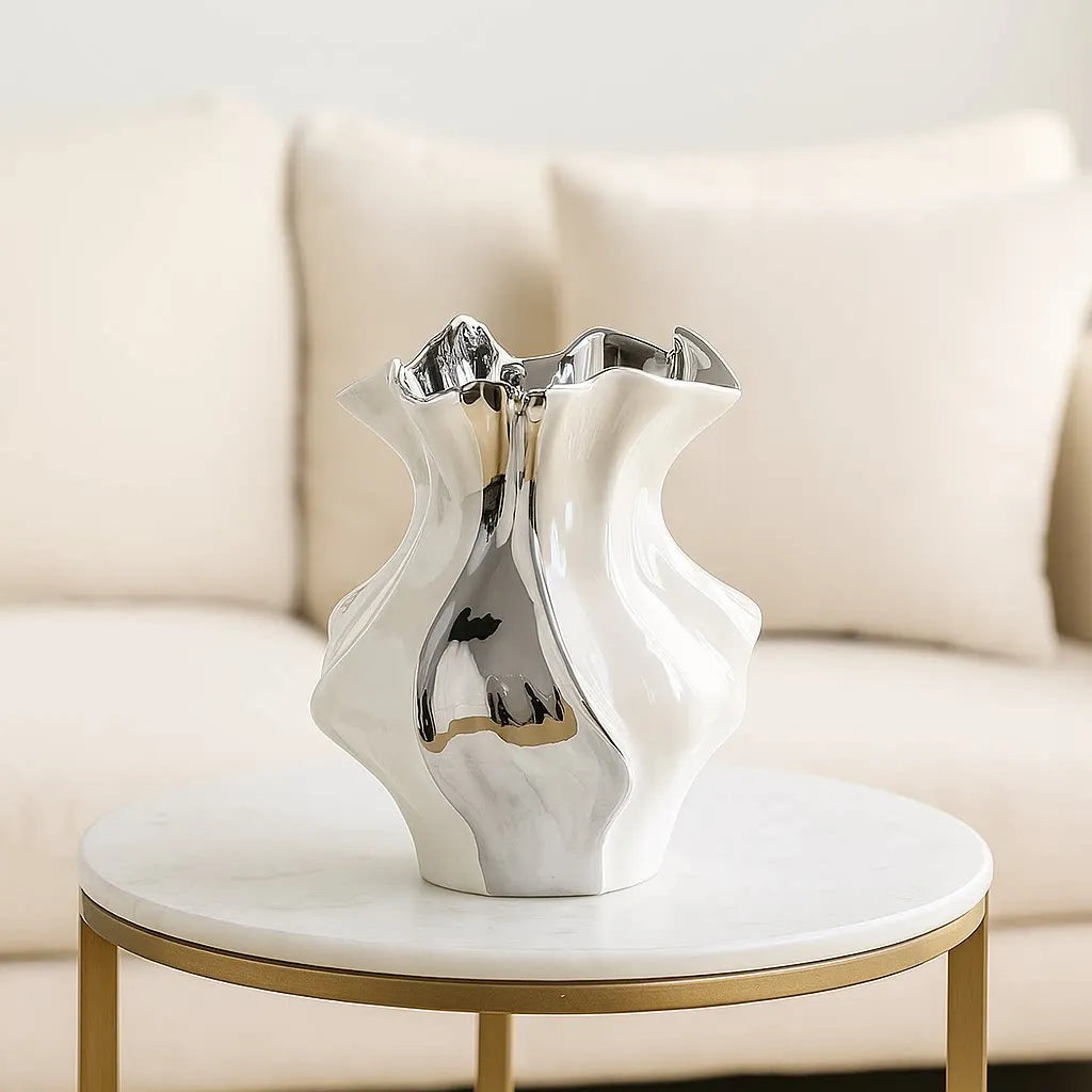 Nordic Wave Ceramic Vase