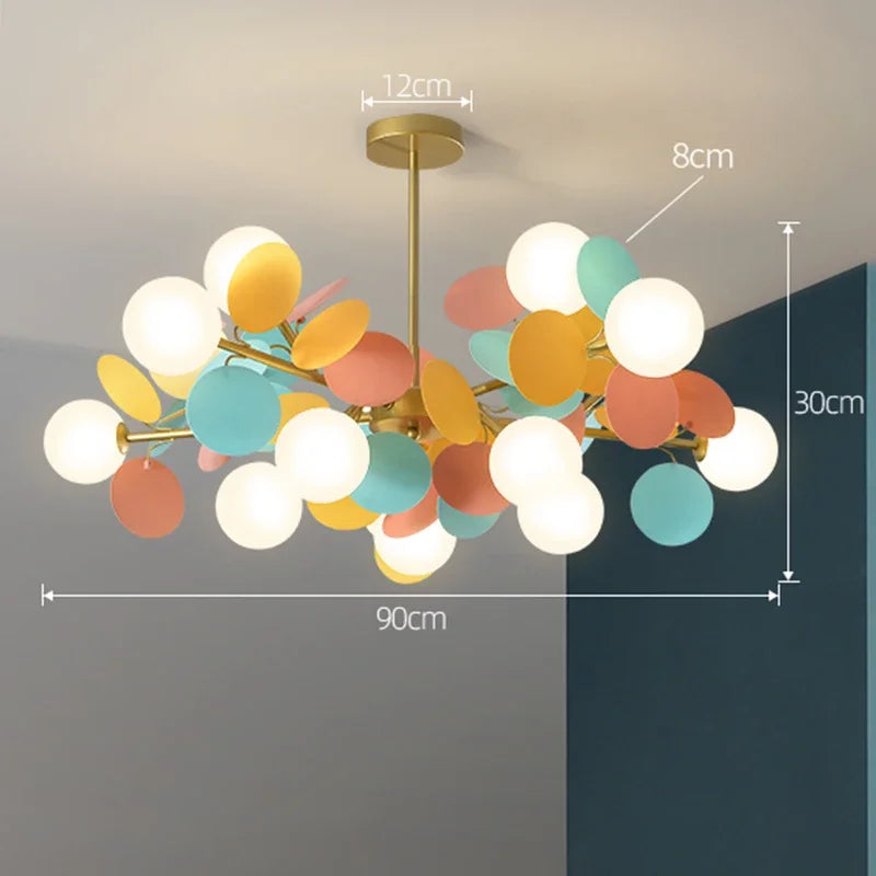Colorful Branch LED Chandelier