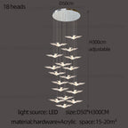 LED Bird Pendant Chandelier