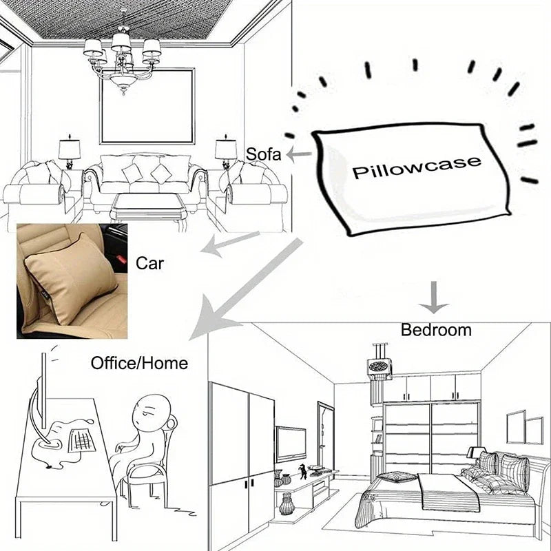 Stylish Nordic Printed Lumbar Cover