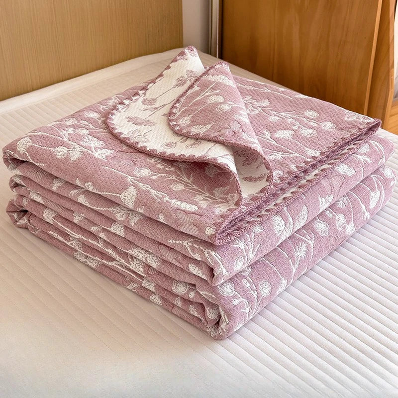 Cotton Gauze Summer Quilt Blanket
