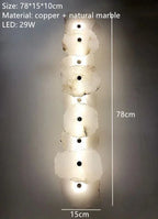 Natural Marble LED Chandelier