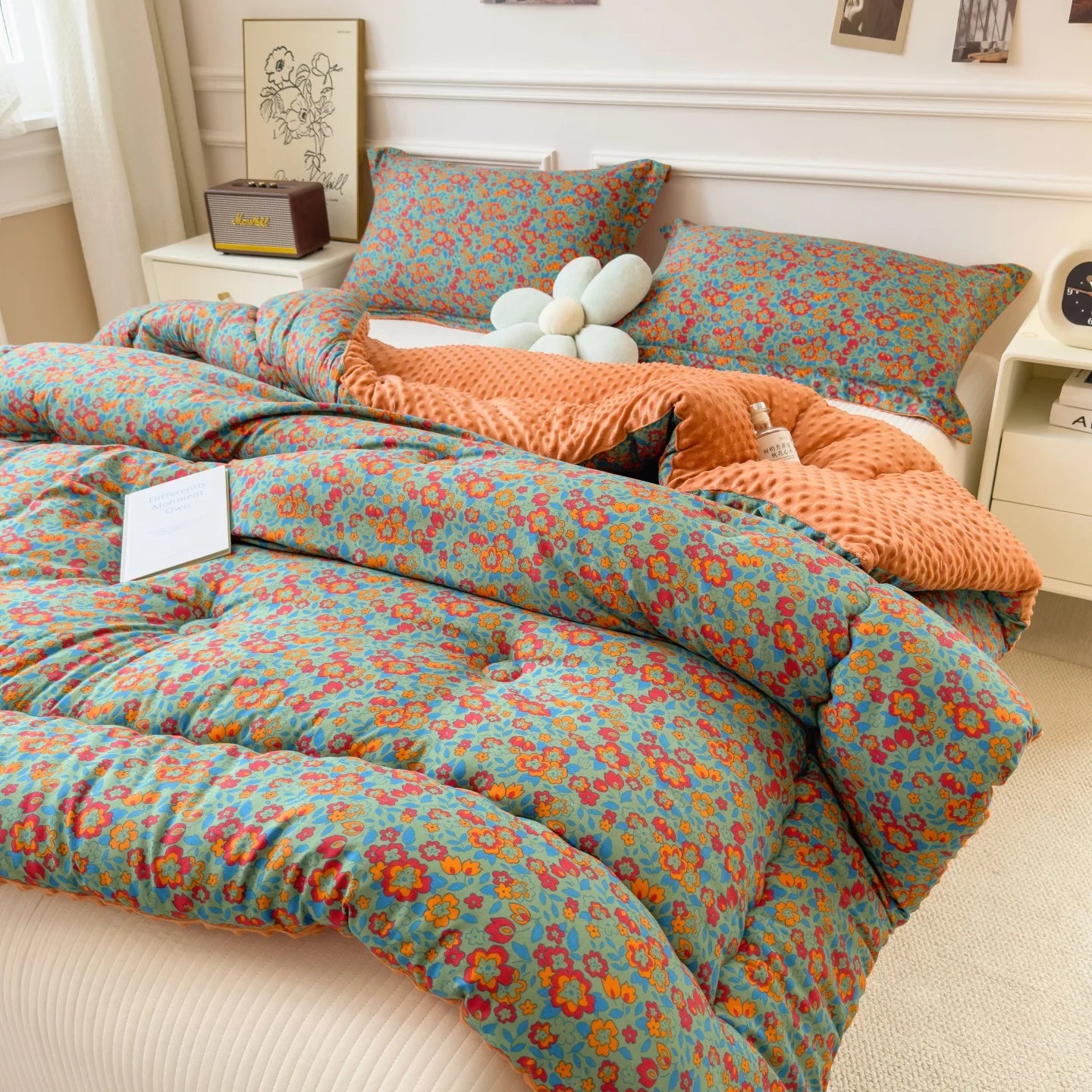 Floral Winter Quilt Comforter