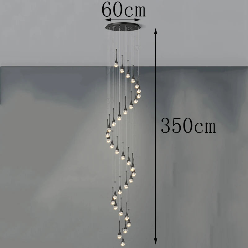 Modern Crystal Staircase Chandelier