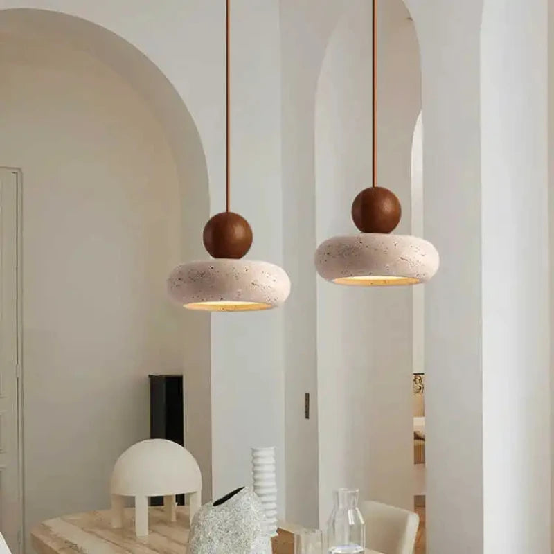 Natural Agate Stone Pendant Light