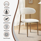 Modern Fabric Upholstered Dining Chairs