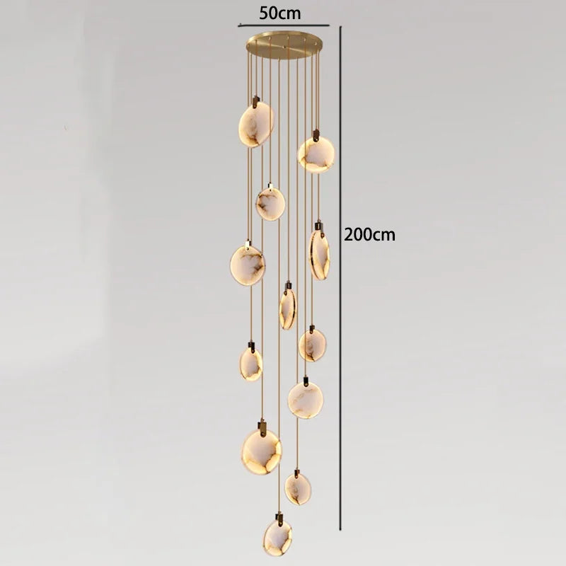 Modern LED Marble Pendant Chandelier