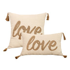 Boho Leaves Embroidered Pillowcase Cover