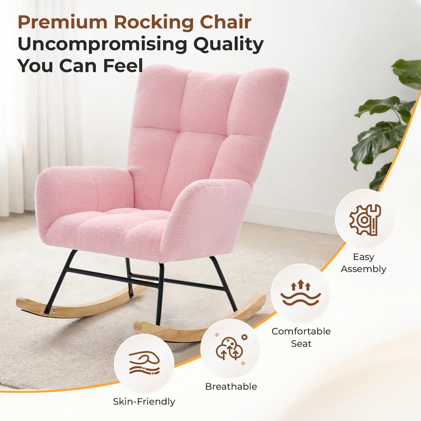 Teddy Upholstered Rocking Chair