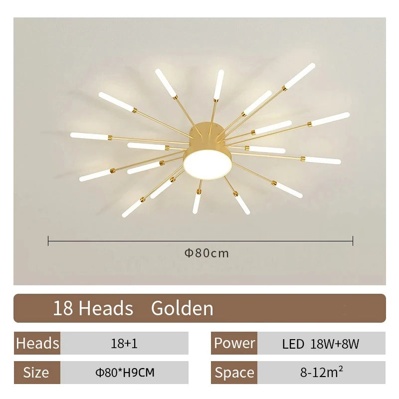 Fan-Shaped LED Ceiling Lamp