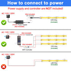 Flexible COB LED Strip Light Bar