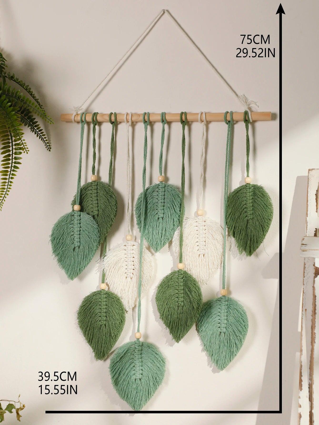 Leaf Macrame Wall Tapestry Decor