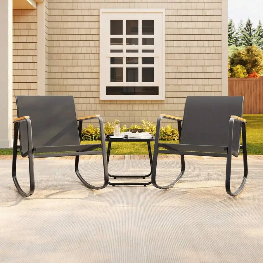Textilene Rocking Bistro Set