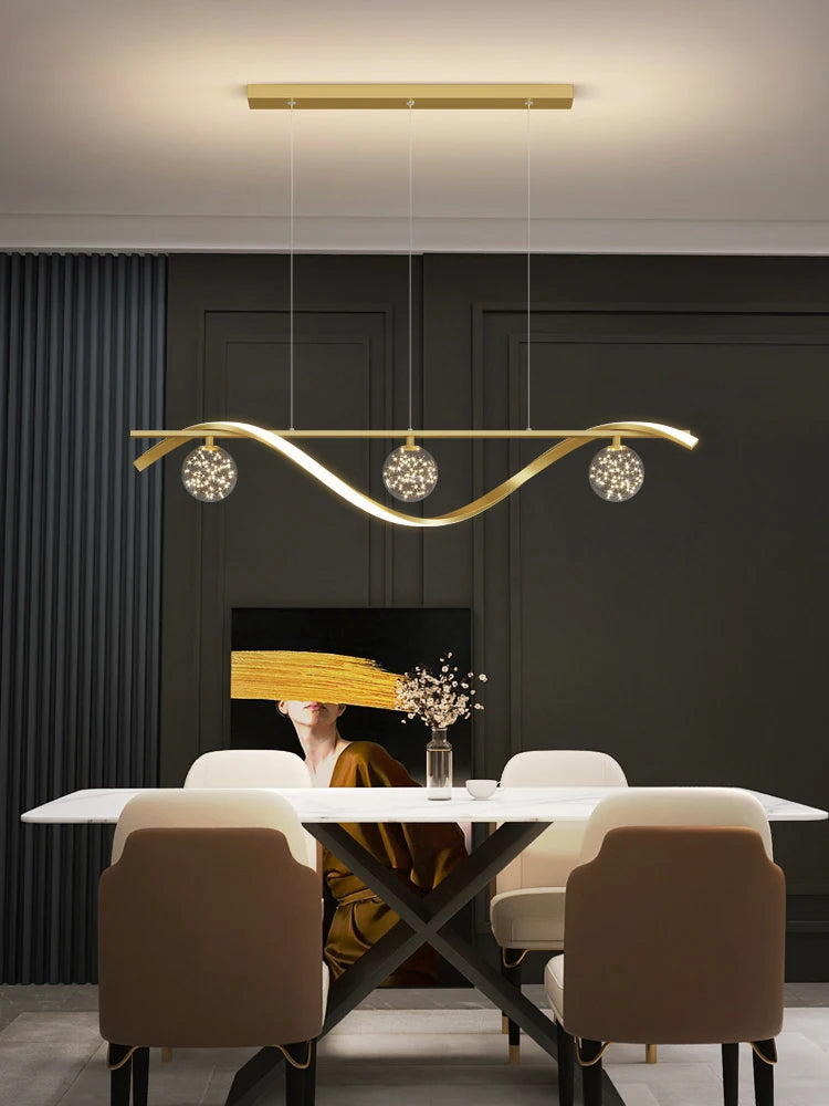 Modern Minimalist Glass Pendant Lamp