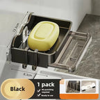 Punch-Free Double Drain Soap Holder