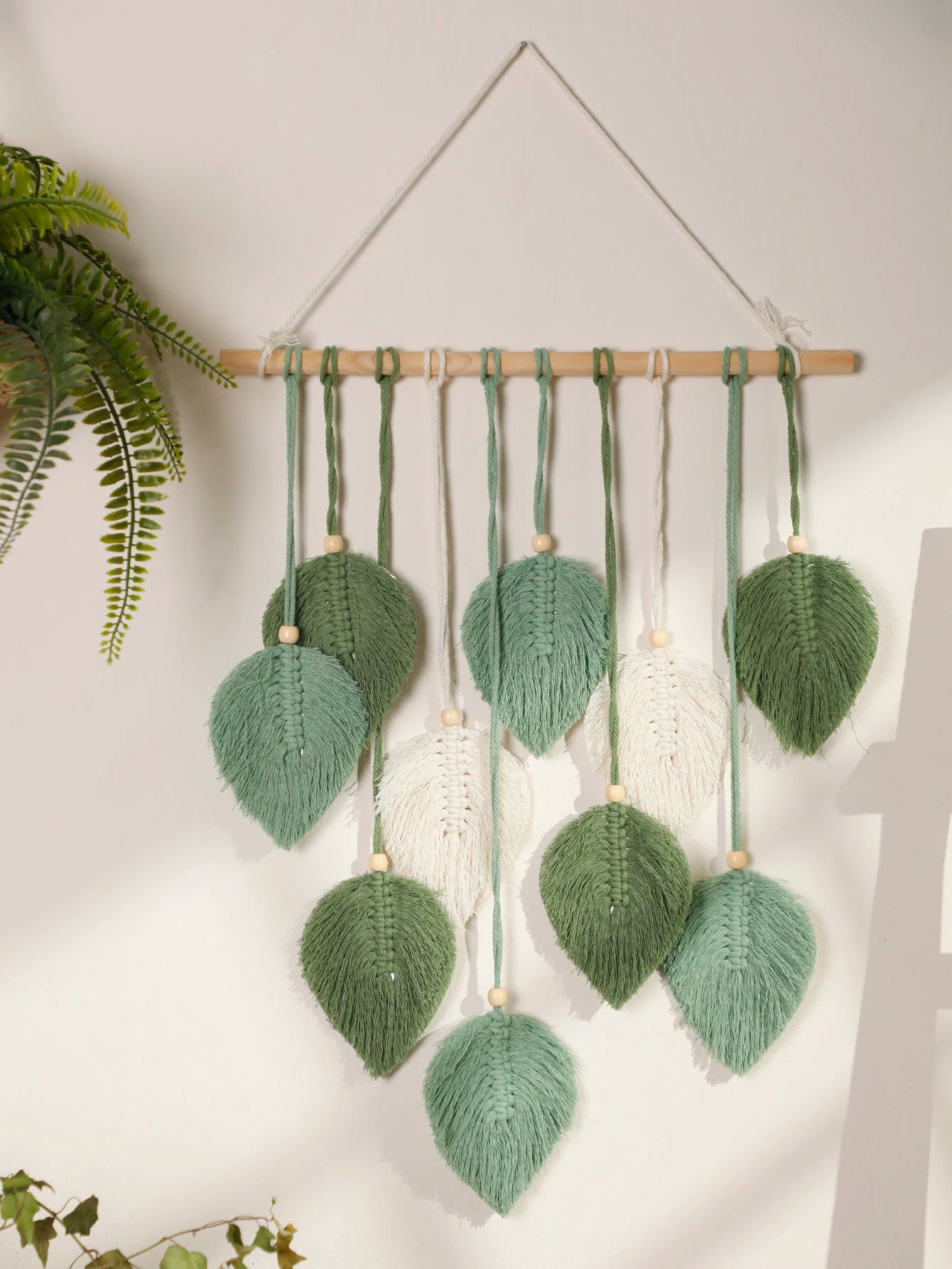 Leaf Macrame Wall Tapestry Decor