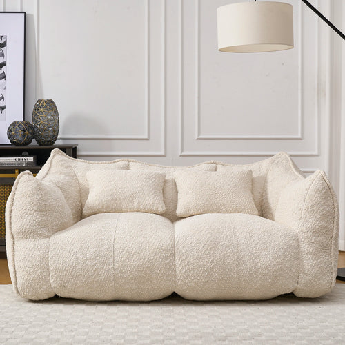 73" Chenille Bean Bag Loveseat