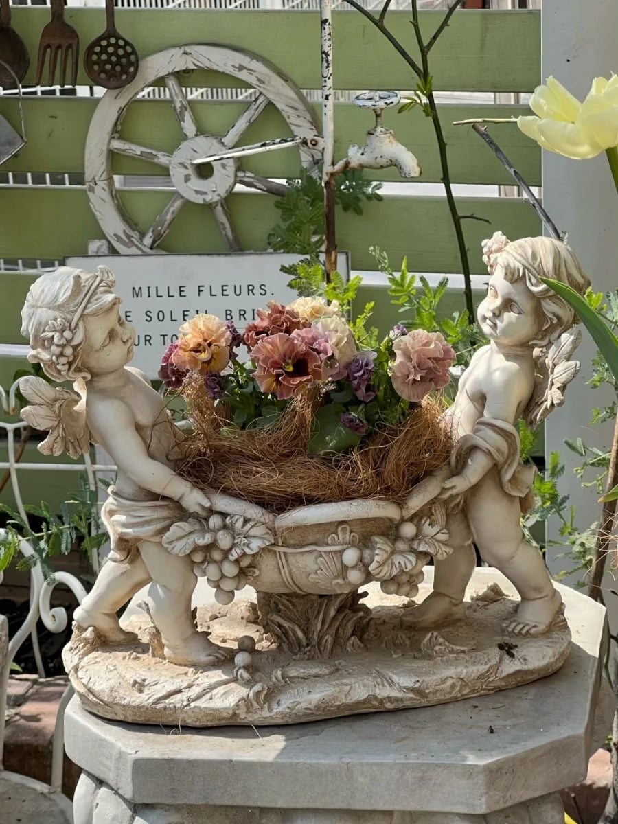 European Angel Garden Fountain Sculpture