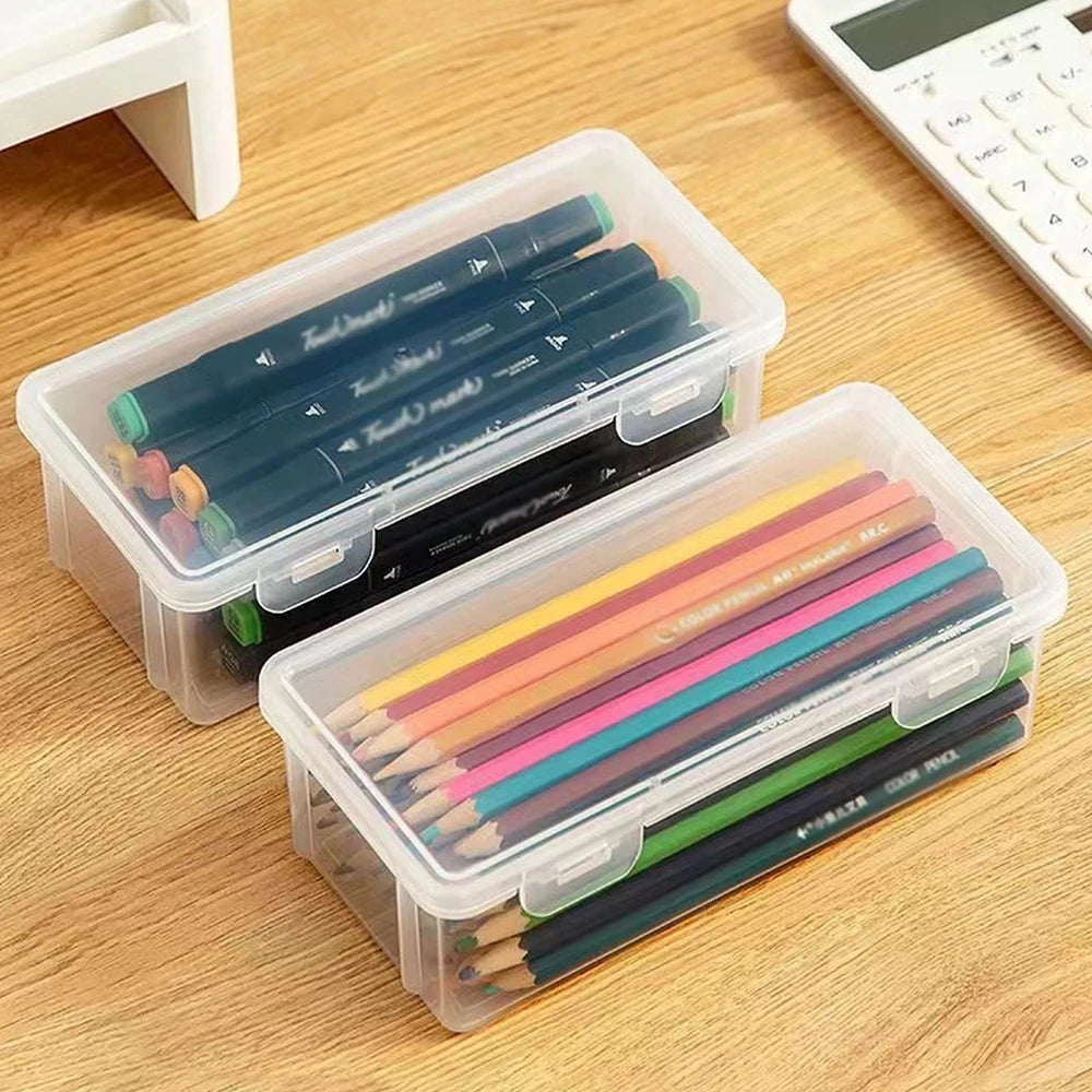 Large Capacity Translucent Pencil Case