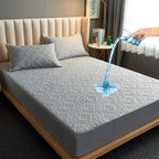 Waterproof Quilted Fitted Mattress Cover
