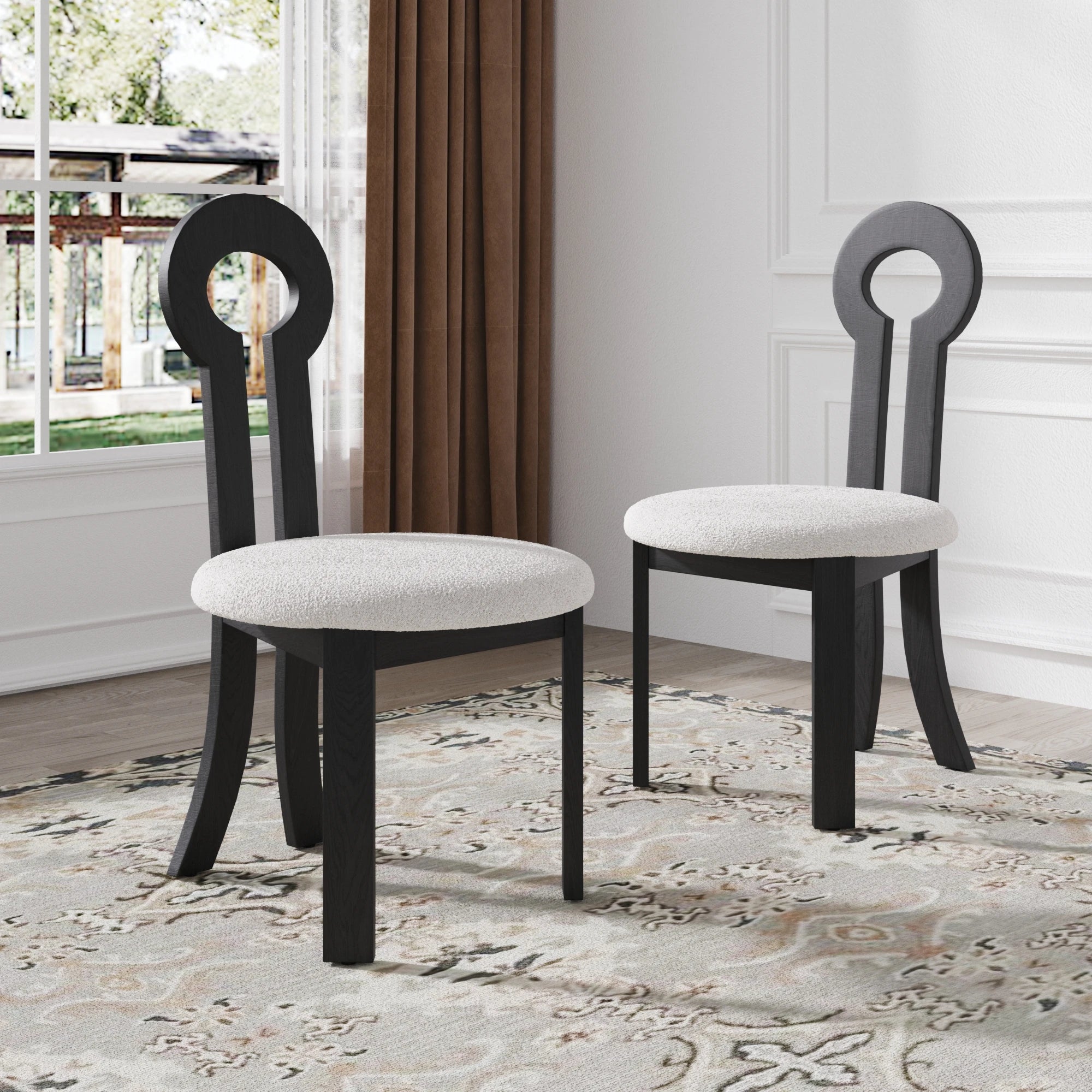 Modern Wooden Dining Chairs Set
