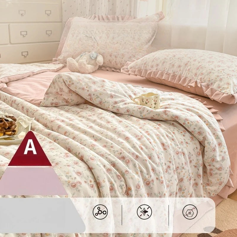 Lightweight Summer Air-Conditioning Comforter Blanket
