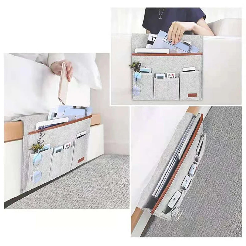 Felt Bedside Storage Organizer