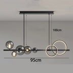 Contemporary Glass Pendant Chandelier