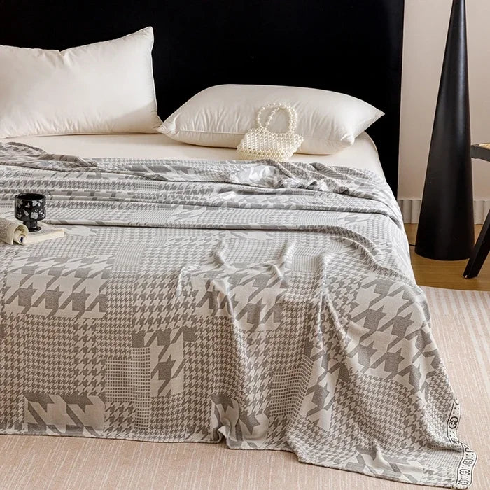 Bamboo Fiber Jacquard Cooling Blanket
