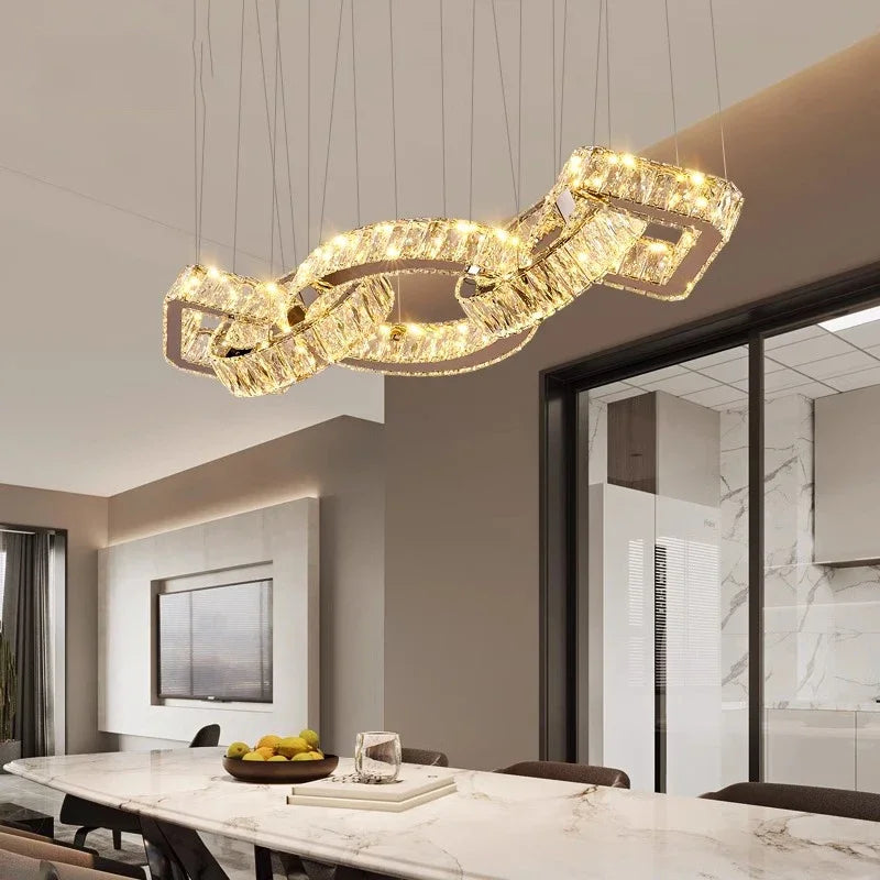 Luxury Crystal Linear Chandelier