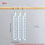 Space-Saving 9-Hole Clothes Hangers