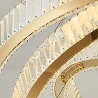 Modern Crystal Ring Chandelier Design
