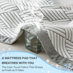 Breathable PE Cooling Mattress Topper