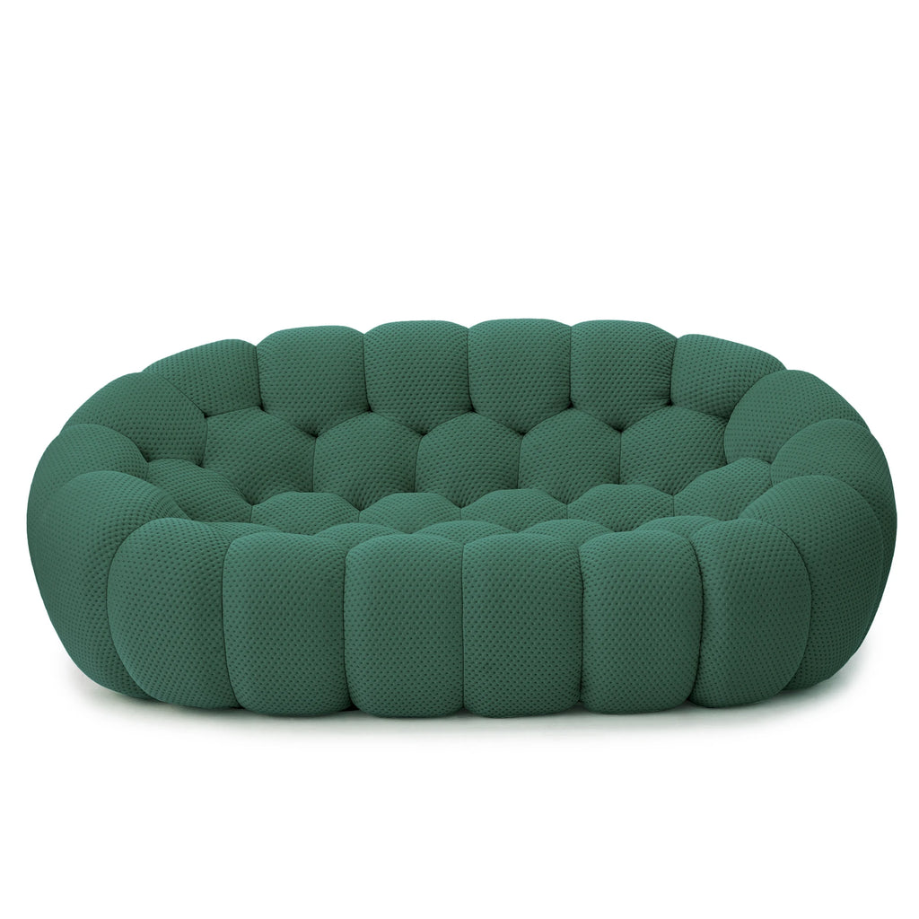 78" Curved Boneless Floor Sofa