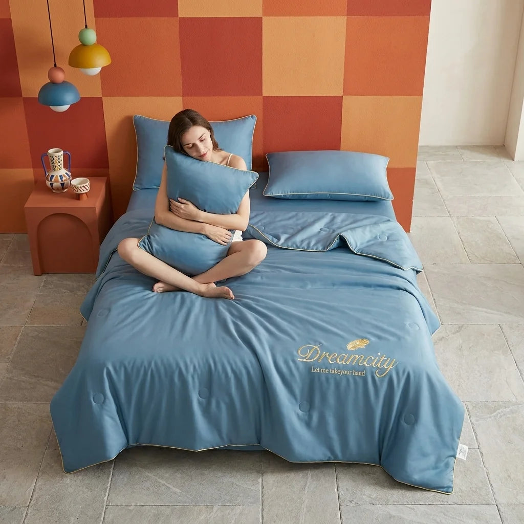 Cooling Ice Silk Summer Quilt
