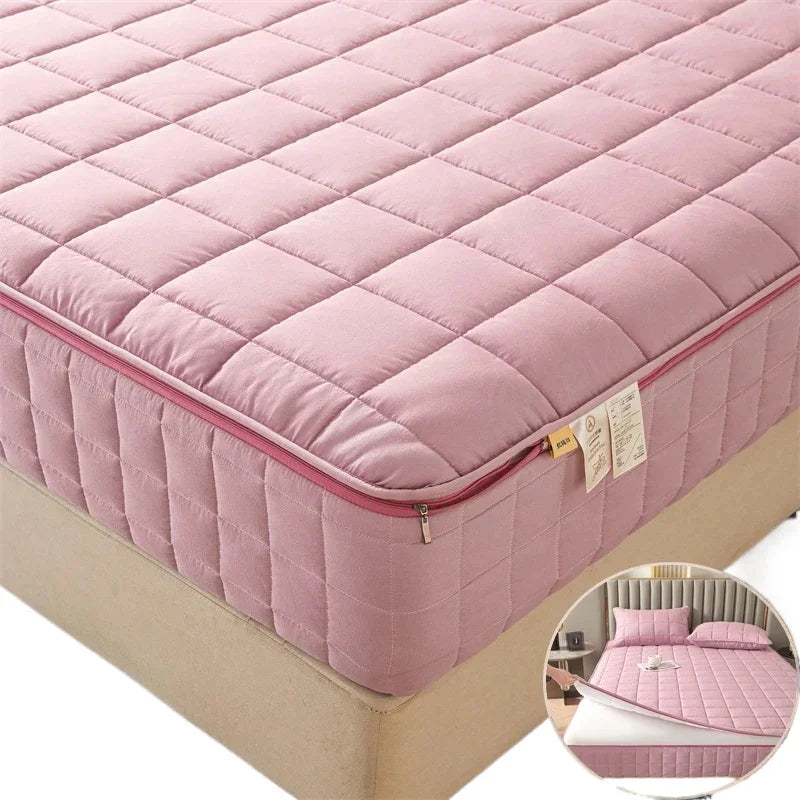 Premium Zippered Anti-Mite Mattress Protector