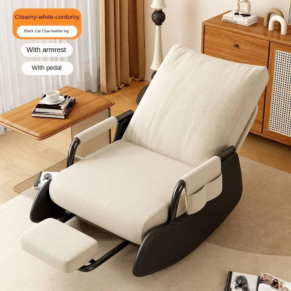 Modern Velvet Rocking Lounge Chair
