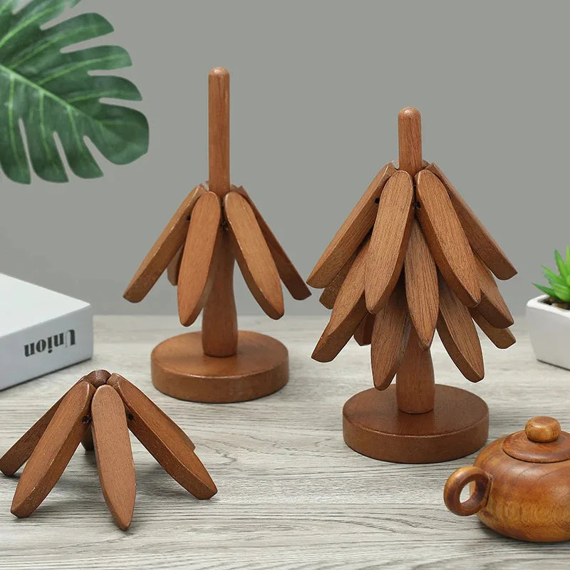 Wooden Tree Design Heat Trivet