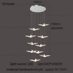 LED Bird Pendant Chandelier
