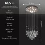 Modern Crystal Chandelier Pendant Lamp
