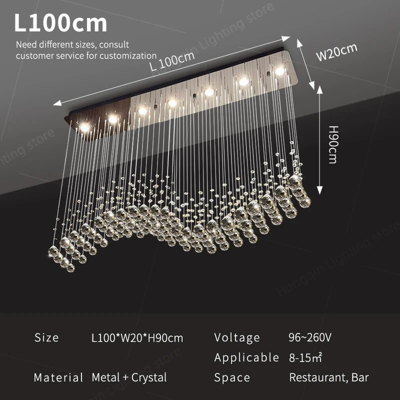 Modern Crystal Chandelier Pendant Lamp