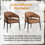 Luxury Microfiber Leather Dining Chairs