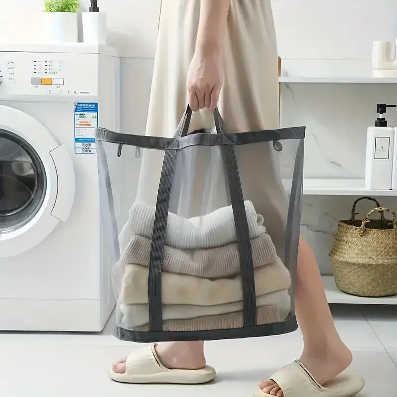 Breathable Mesh Laundry Storage Basket
