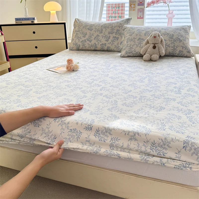 Soft 400TC Floral Fitted Sheet