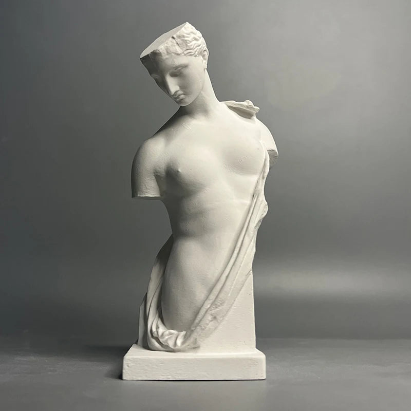 Vintage Greek Bust Plaster Sculpture