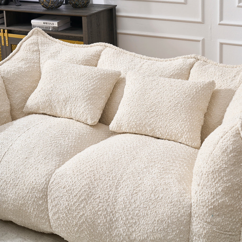 73" Chenille Bean Bag Loveseat