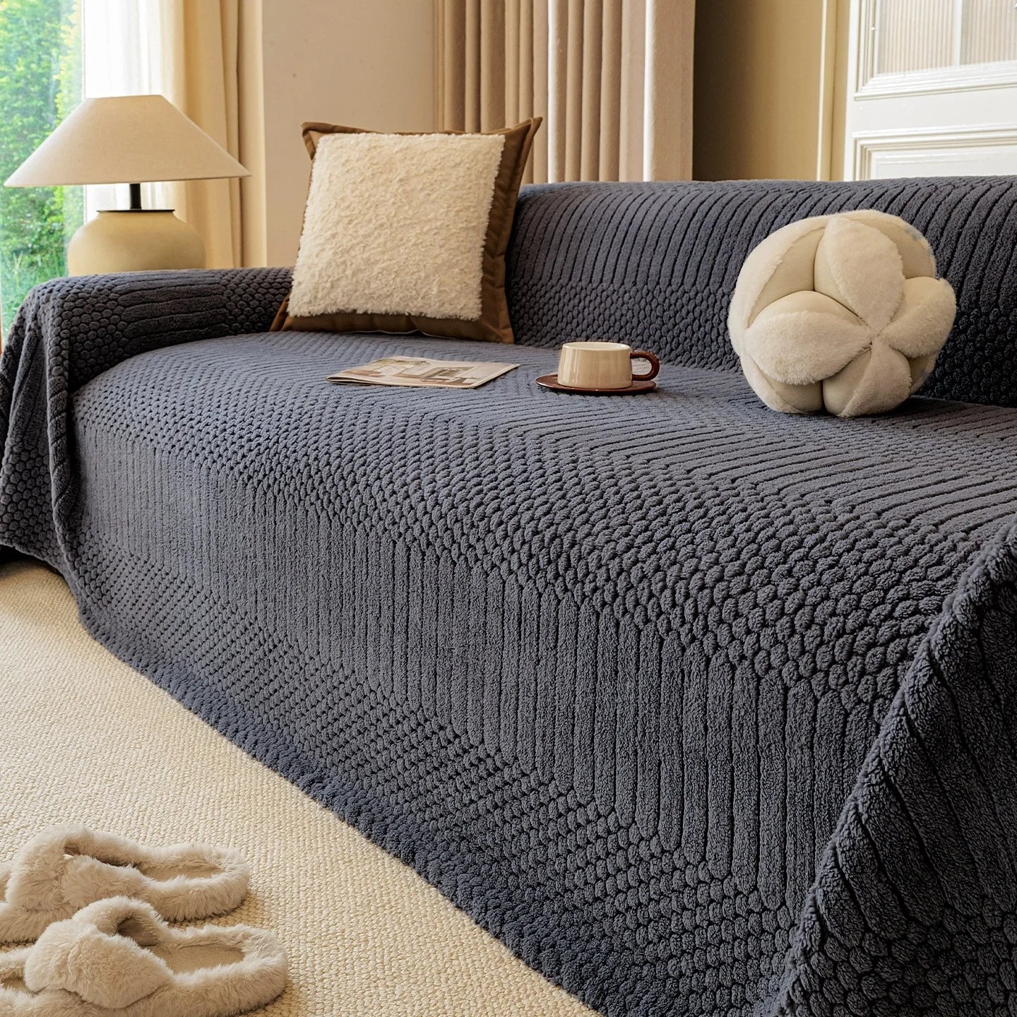 Bohemian Fleece Sofa Throw