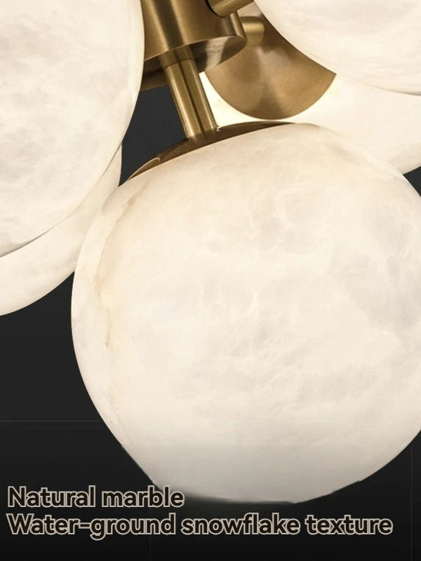 Modern Marble Globe Chandelier